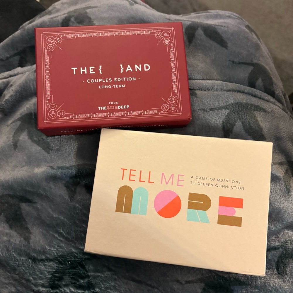 The and Tell Me More conversation cards for deepening relationships skin deep